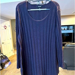 Style & Co dark purple cable knit sweater. Size 2X